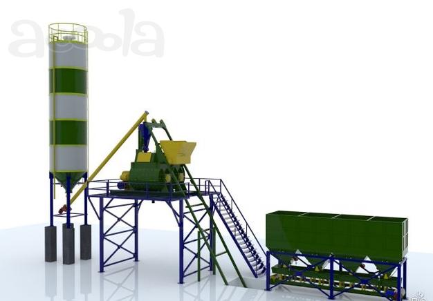 Бетонно-растворная установка (скип/автомат/60)
