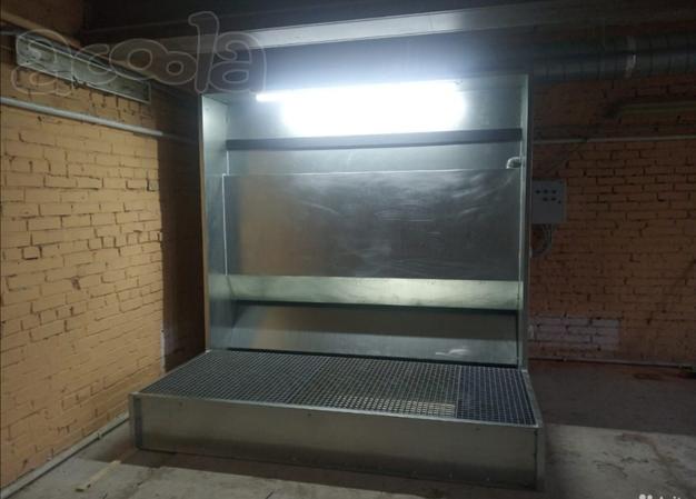 Покрасочная камера с водяной завесой и активным полом модель ОКВ 2420(1000)
