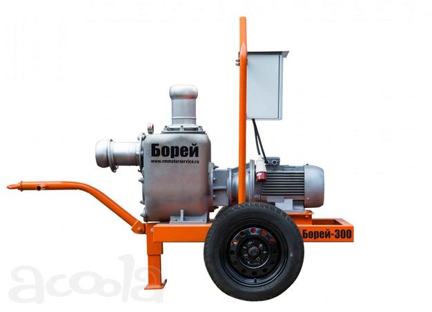 Борей-300 (Эл. установка 11кВт/1450 об., 320м3/час, 18 м.в.с., абр.10%, т.ч. 76мм)
