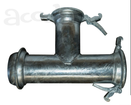 Тройник ДУ 150 (М+М+F) с уплотнительными кольцами